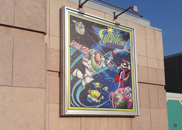 Disneyland Paris, Buzz Lightyear Laser Blast queue, file d'attente Buzz l'Eclair