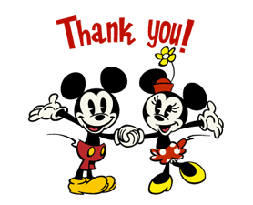 Mickey Minnie thank you (soutenir le blog)