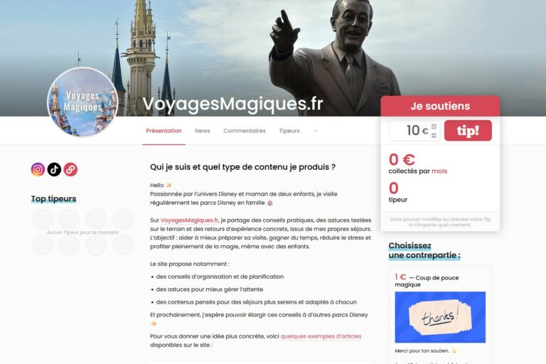 Voyages Magiques Tipeee