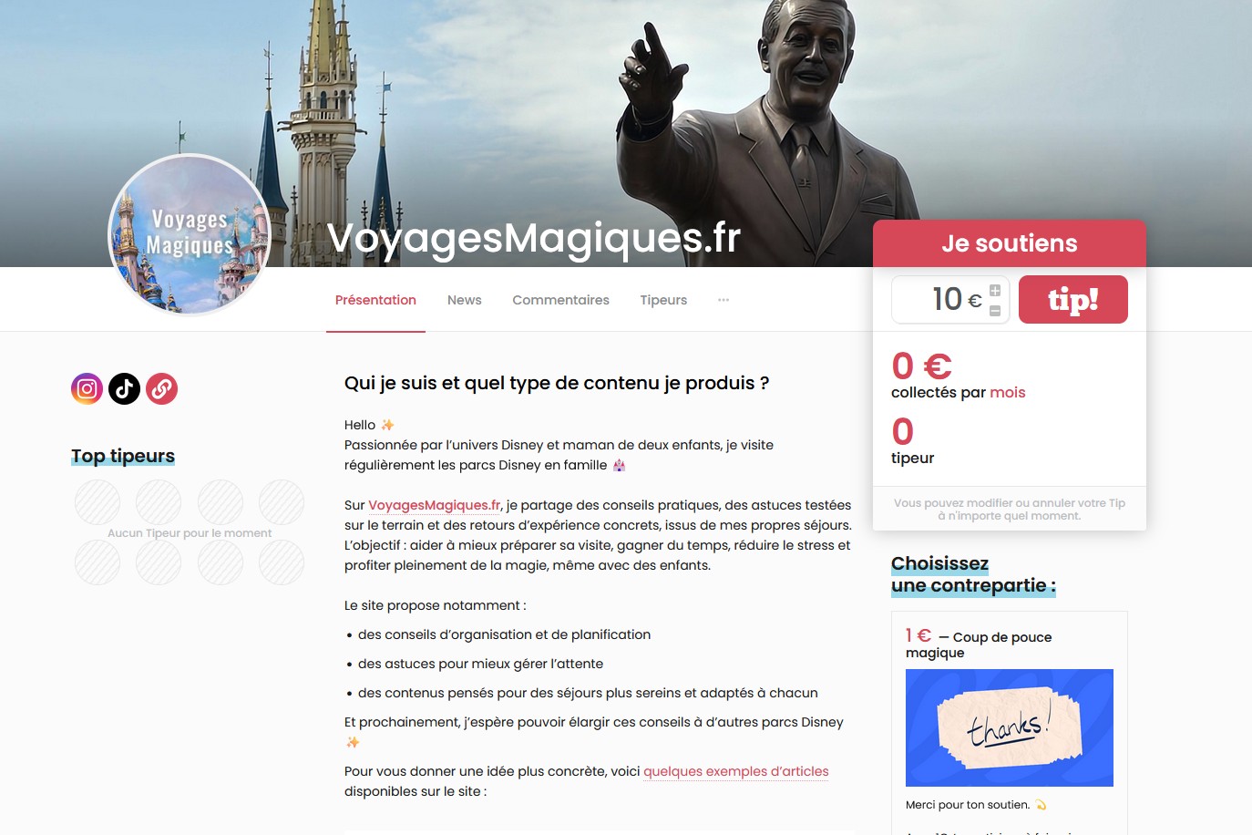 Voyages Magiques Tipeee